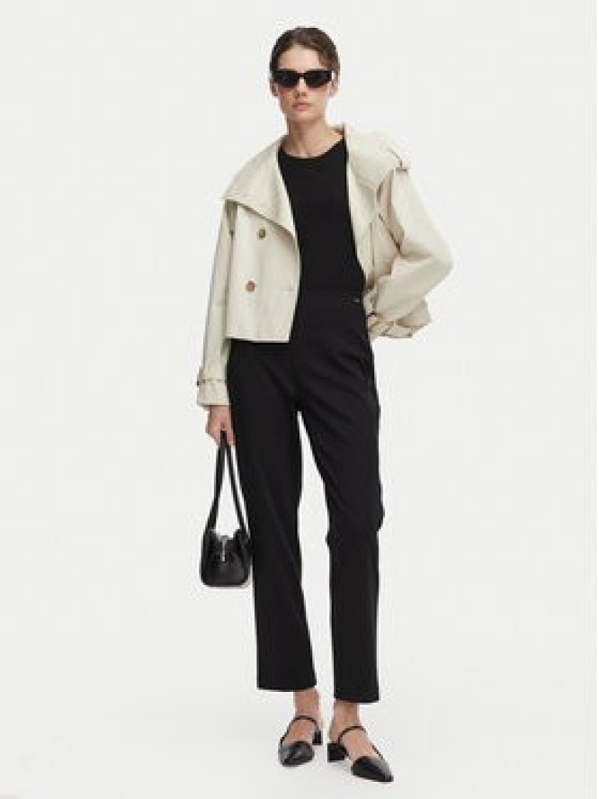 Calvin Klein Spodnie materiałowe LV044F659G Czarny Straight Fit