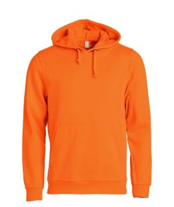 clique Basic Hoody bluza z kapturem unisex – pomarańczowy odblaskowy –