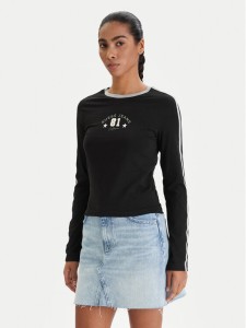 Guess Jeans Bluzka W6RI17 J1314 Czarny Regular Fit