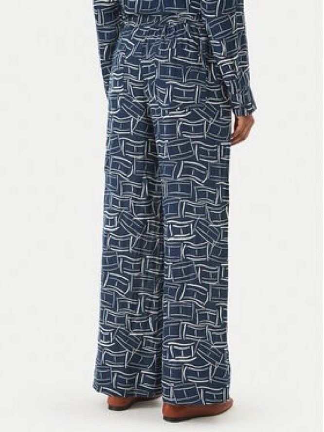 Tommy Hilfiger Spodnie materiałowe WW0WW48970 Granatowy Wide Leg
