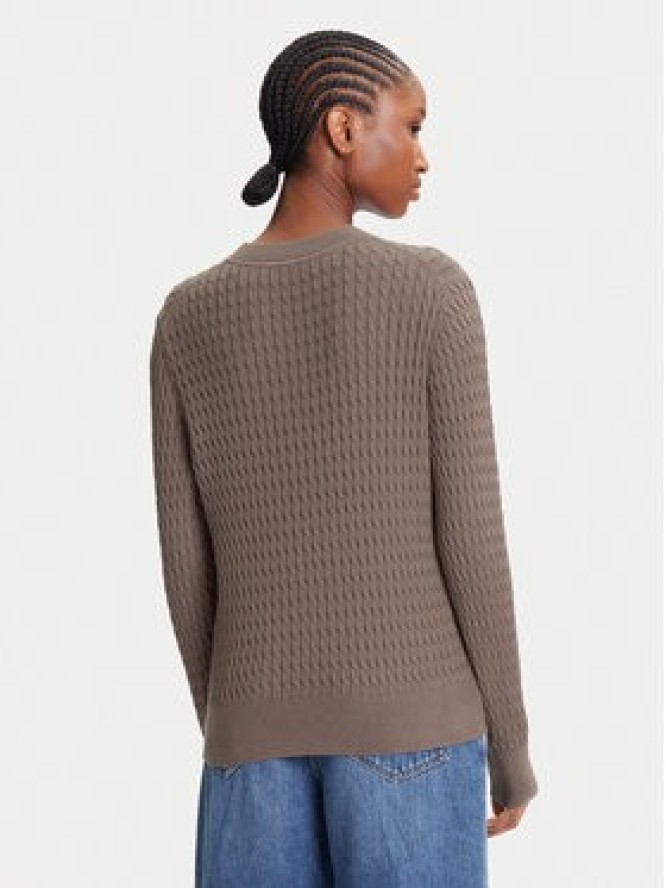 Tommy Hilfiger Sweter Fine WW0WW44993 Brązowy Regular Fit