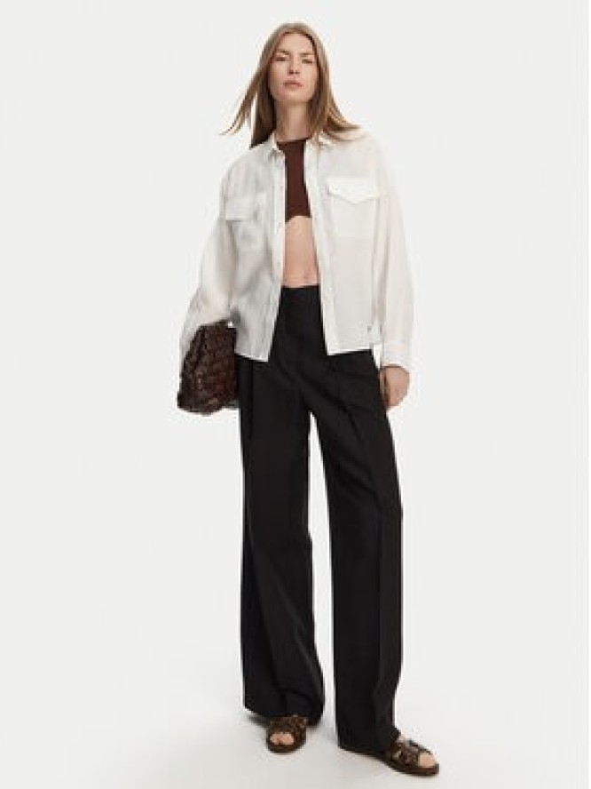 Weekend Max Mara Koszula Spoleto 2515111042 Biały Regular Fit