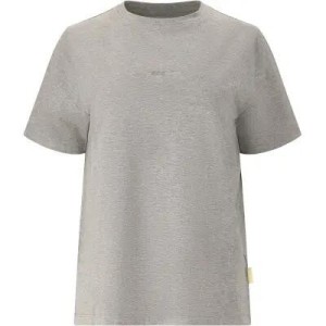 sos Sera W SS T-shirt z bawełny organicznej z elastanem – 1038 Mid Grey Melange