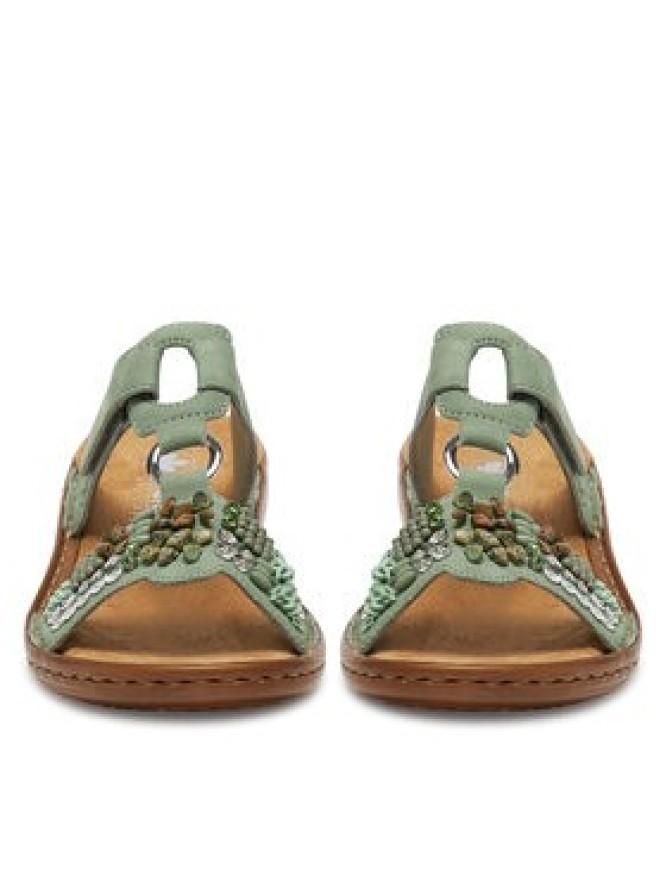 Rieker Klapki 60814-52 Zielony