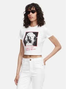 Guess T-Shirt W6YI64 K6710 Biały Regular Fit