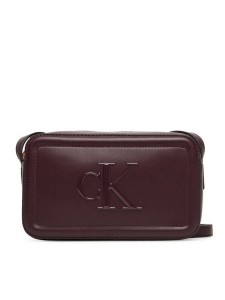 Calvin Klein Torebka Bold Ck Camera Bag LV04F3220G Bordowy