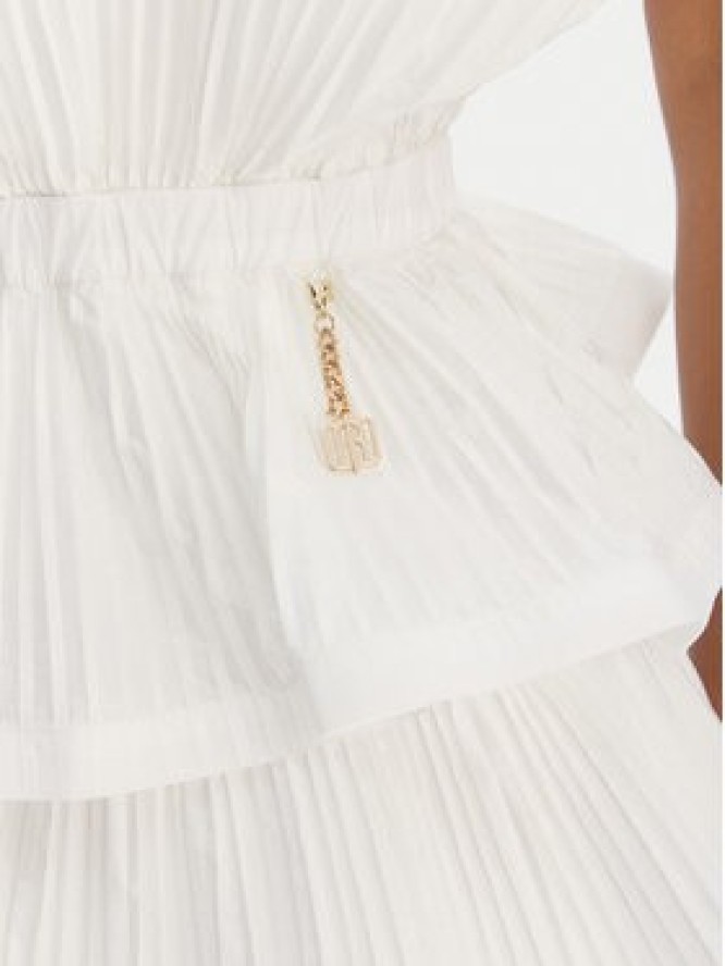 Fracomina Sukienka koktajlowa FQ26SD1007W83101 Biały Regular Fit