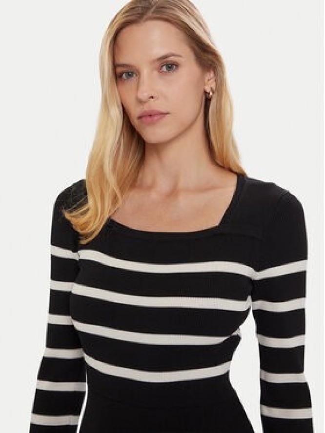 Morgan Sukienka dzianinowa 252-RMPIA Czarny Regular Fit