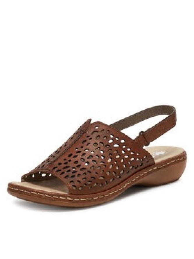 Rieker Sandały 65985-25 Beżowy