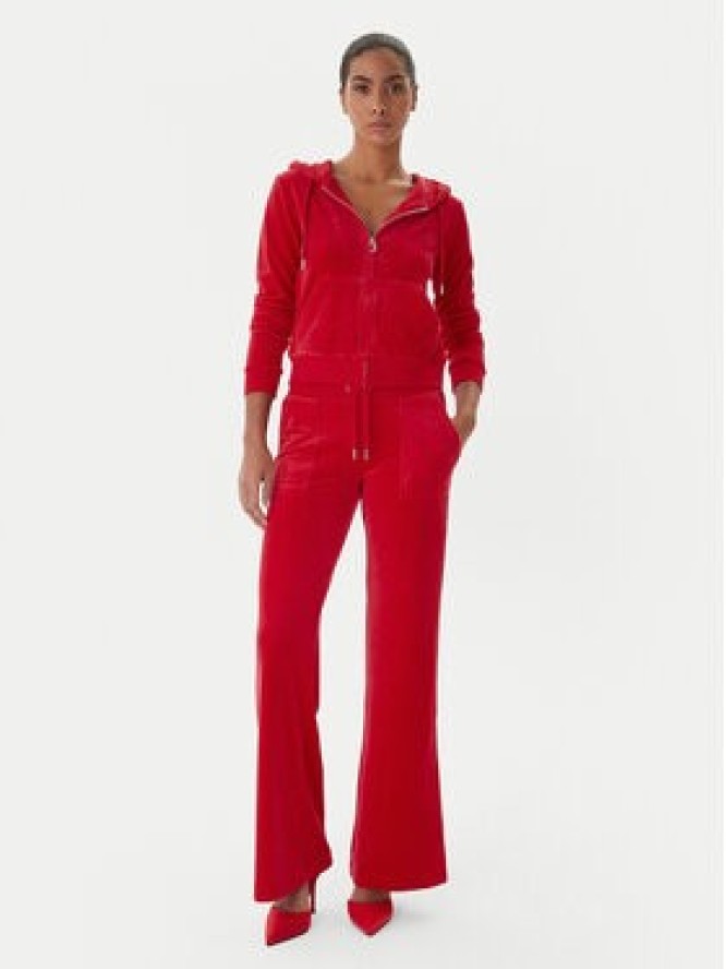 Juicy Couture Spodnie dresowe Layla JCSEBJ001 Czerwony Flared Leg
