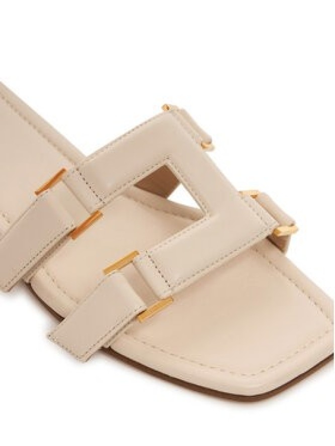 Elisabetta Franchi Klapki SA-50L-62E2-V550 Kremowy