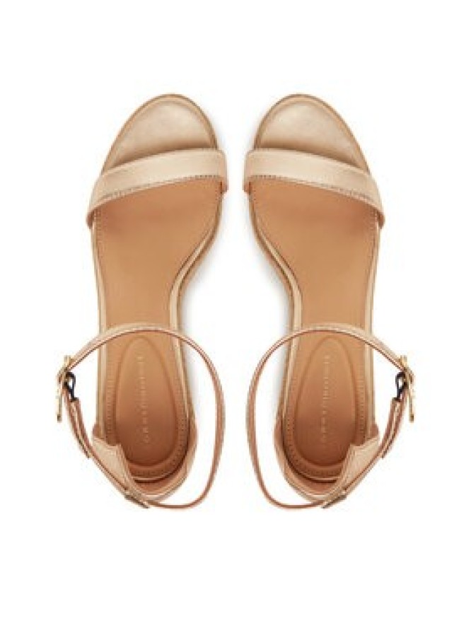 Tommy Hilfiger Espadryle Th Metallic Mid Wedge Espadrille FW0FW08663 Złoty