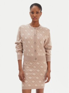 Guess Kardigan W4BR0D Z3JD2 Beżowy Regular Fit