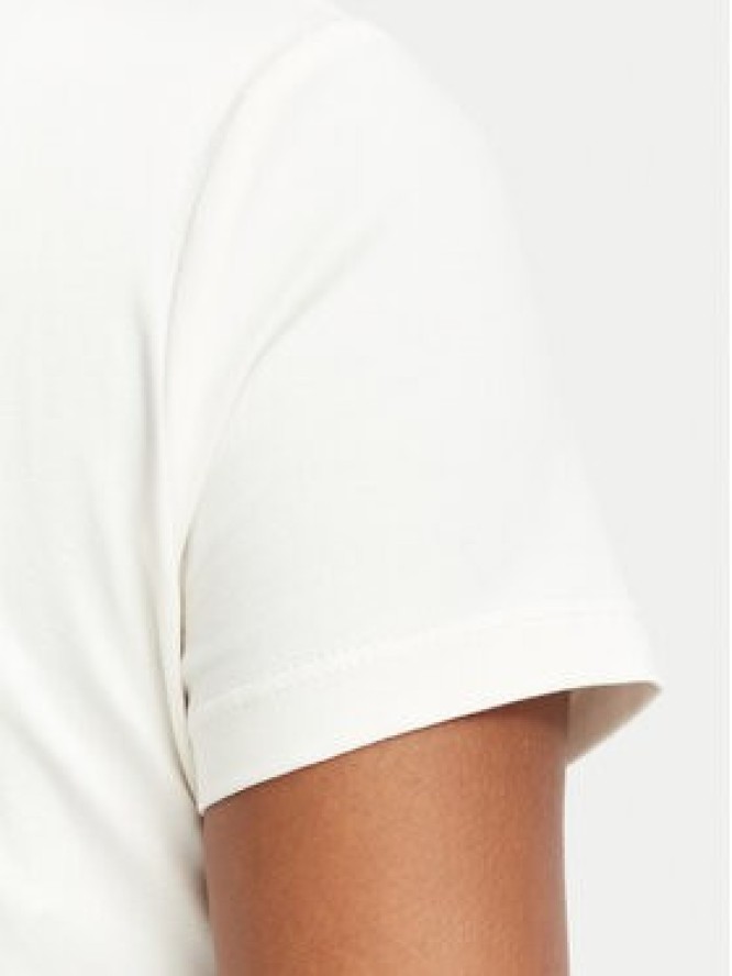 Guess T-Shirt W6BI61 K7948 Kremowy Regular Fit