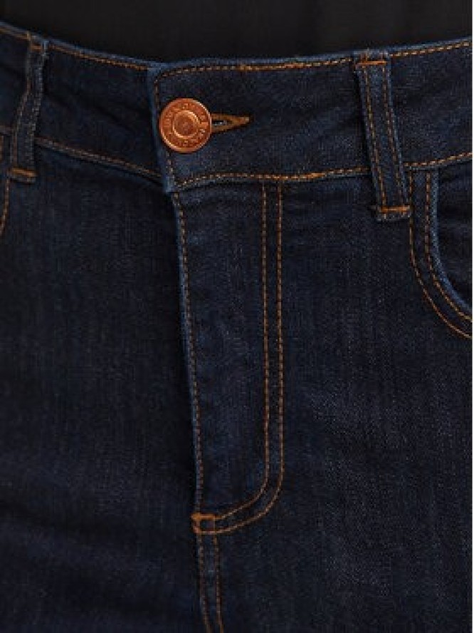 Fracomina Jeansy FY26WV9006D46093 Czarny Cropped Fit