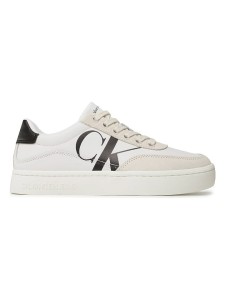 CALVIN KLEIN JEANS Skórzane sneakersy w kolorze kremowo-czarnym rozmiar: 41