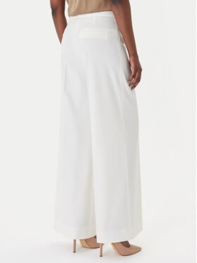 HUGO Spodnie materiałowe Huzili 50558131 Écru Wide Leg