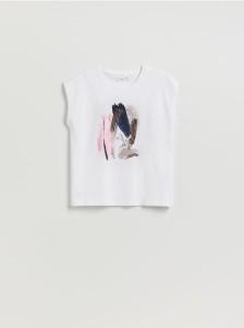 Bluzka z nadrukiem - biały