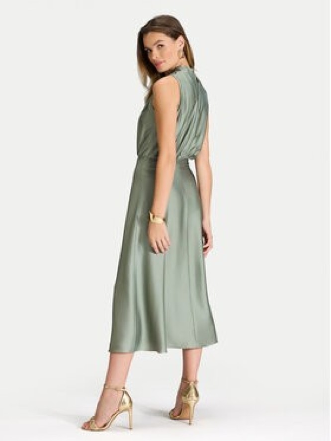 Swing Sukienka koktajlowa 5AI13700 Zielony Regular Fit