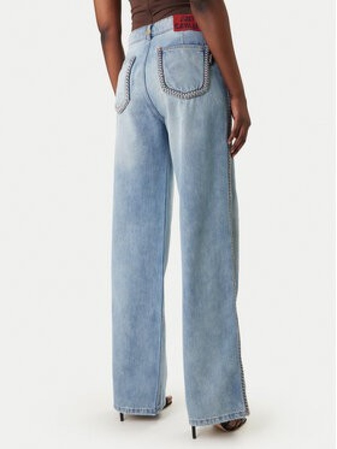 Just Cavalli Jeansy 80PAB5T2 CDWCH Granatowy Straight Fit