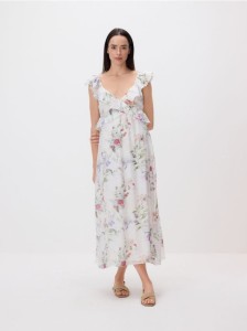 Sukienka w kwiaty - wielobarwny