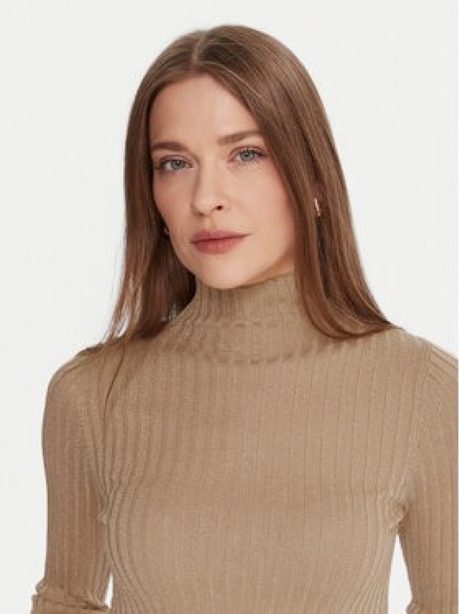 Liu Jo Sweter MF5389 MS46J Beżowy Slim Fit
