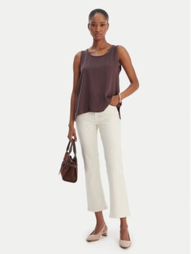 Marella Spodnie materiałowe Sfinge 2615131261 Écru Slim Fit