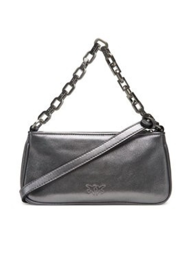 PINKO Torebka Half Moon Baguette Mini AI 25-26 PLTT 105069 A2O9 Srebrny