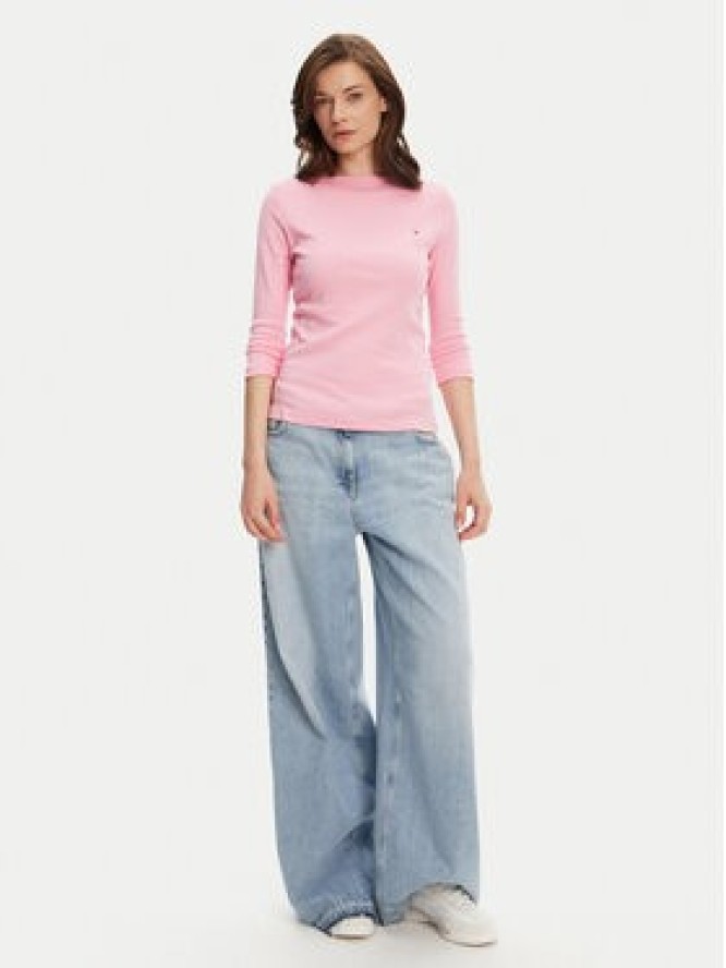 Tommy Hilfiger Bluzka New Cody WW0WW40589 Różowy Slim Fit