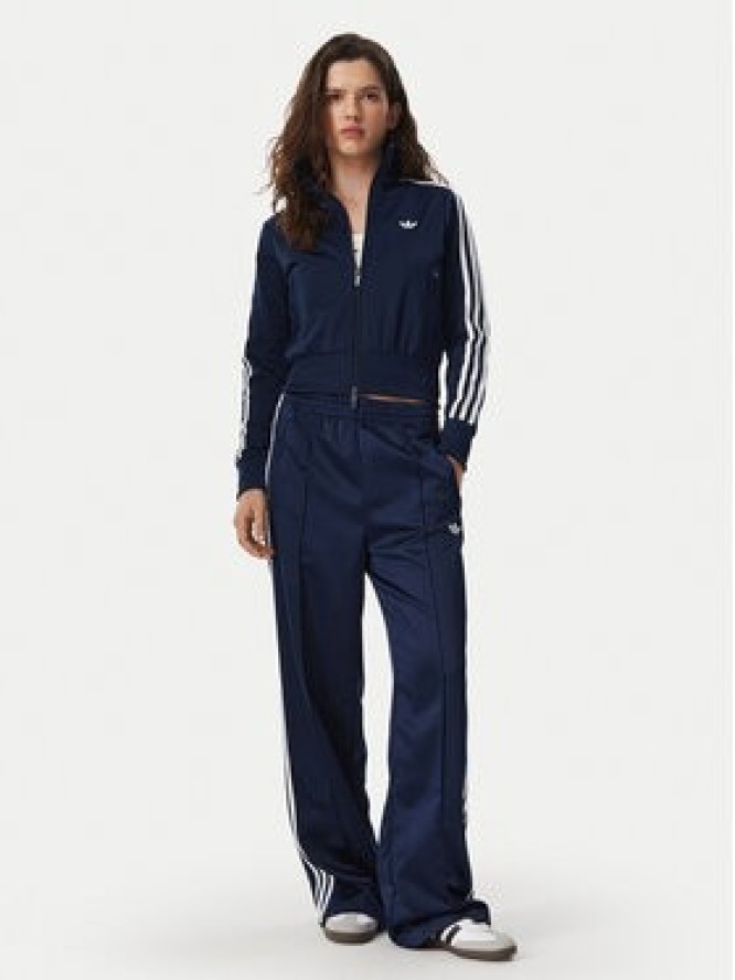 adidas Spodnie dresowe Satin Sst Loose Trackpant KS7339 Granatowy Relaxed Fit