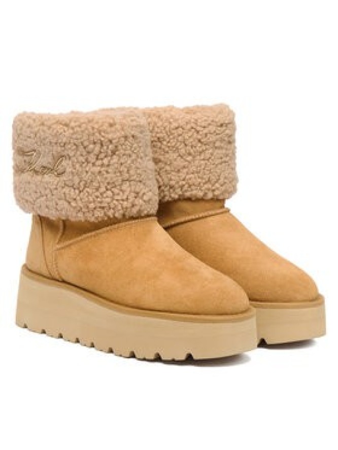 KARL LAGERFELD Śniegowce KL48653 Brązowy