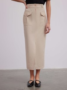 BGN Spódnica w kolorze beżowym rozmiar: 36