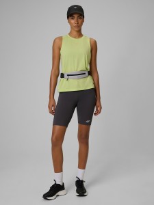 4F Legginsy kolarki do biegania szybkoschnące damskie - szare XS