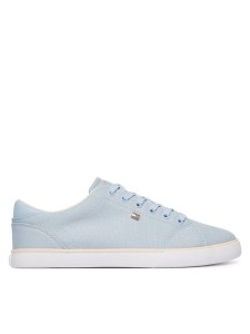 Tommy Hilfiger Tenisówki Th Low Profile Vulc Canvas FW0FW09102 Błękitny