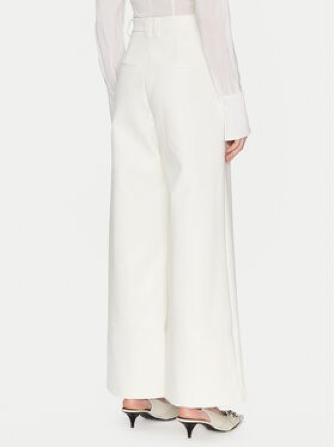 Bardot Spodnie z imitacji skóry 58936PB1 Biały Regular Fit