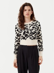 ONLY Sweter Lima 15339828 Beżowy Cropped Fit