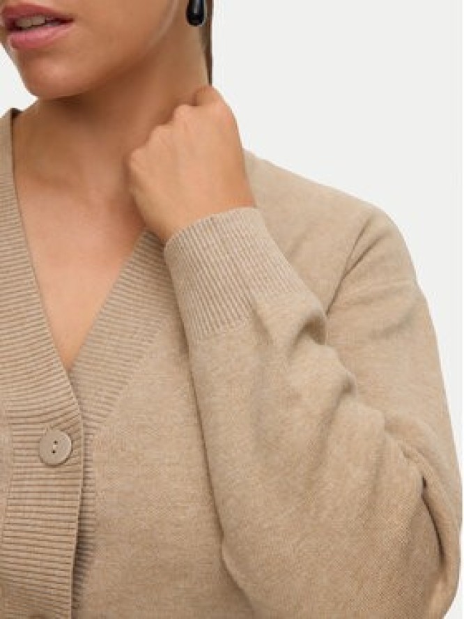 Vero Moda Kardigan Gold Art 10332210 Beżowy Regular Fit