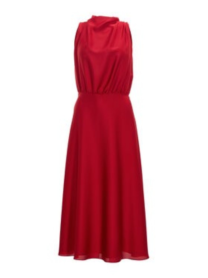 Swing Sukienka koktajlowa 5AI13700 Czerwony Regular Fit