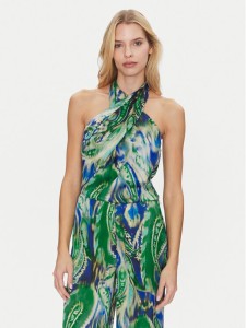 Simona Corsellini Bluzka P25CPTO01401 Zielony Slim Fit