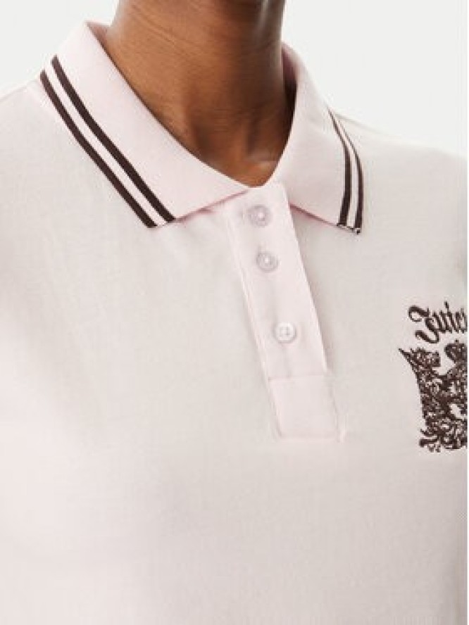 Juicy Couture Polo Juicy Puff JCGCT126015 Różowy Slim Fit