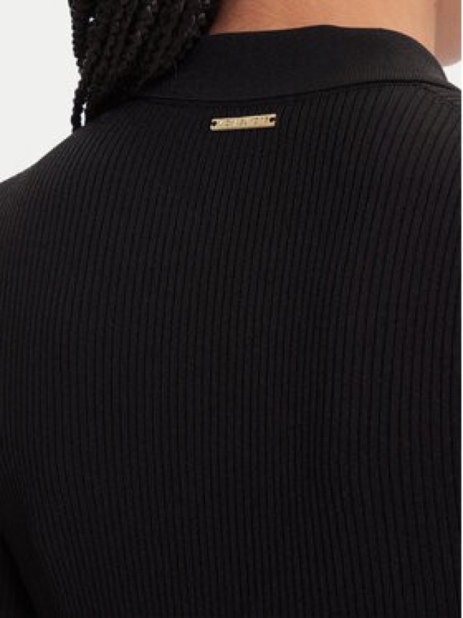 MICHAEL Michael Kors Sukienka dzianinowa MT5834F33D Czarny Regular Fit