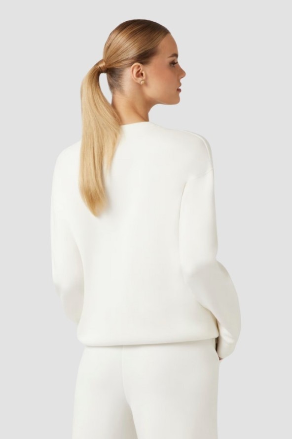 GUESS Damska bluza w kolorze ecru Cecilia, Rozmiar M