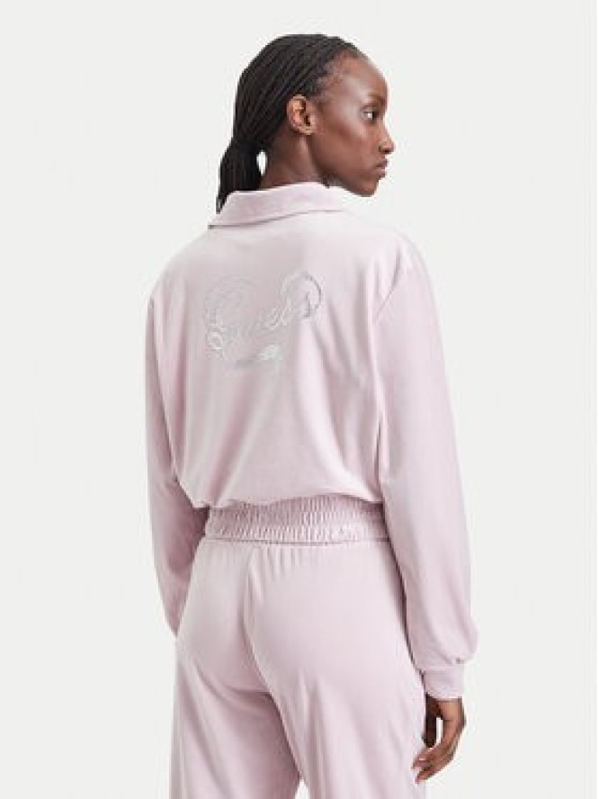 Guess Bluza V6BQ08 K6302 Różowy jasny Regular Fit