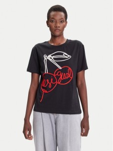 Desigual T-Shirt Berlin 25WWTK51 Czarny Regular Fit