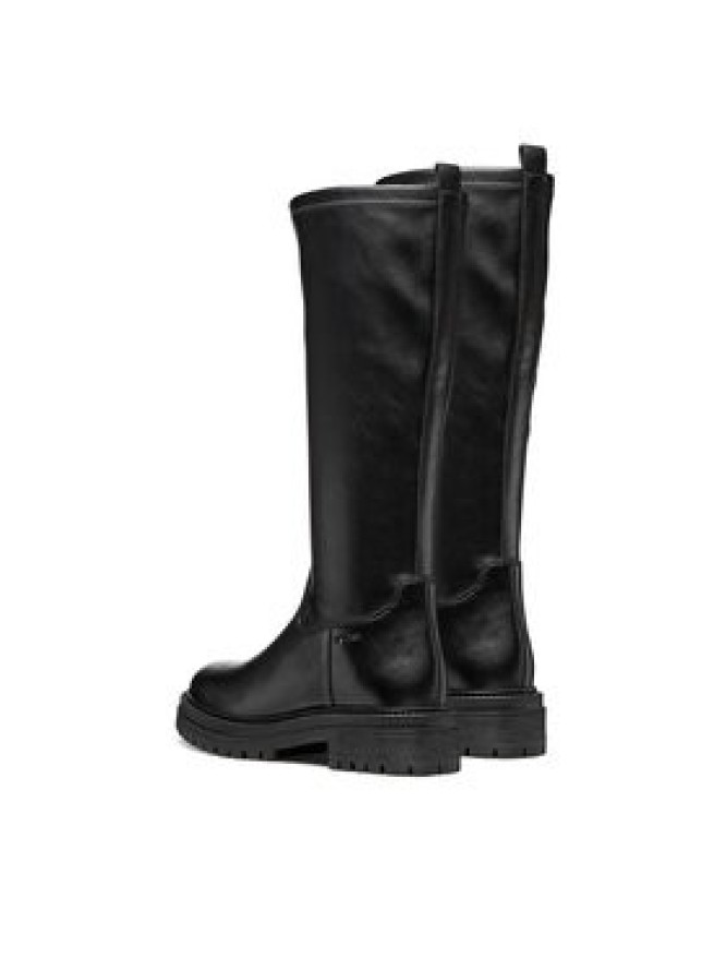 Geox Kozaki D Iridea D56HRF 0KB43 C9999 Czarny