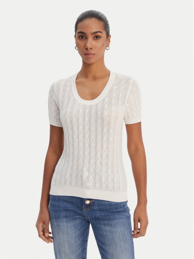 Fracomina Sweter FR26ST7031K547R9 Écru Regular Fit