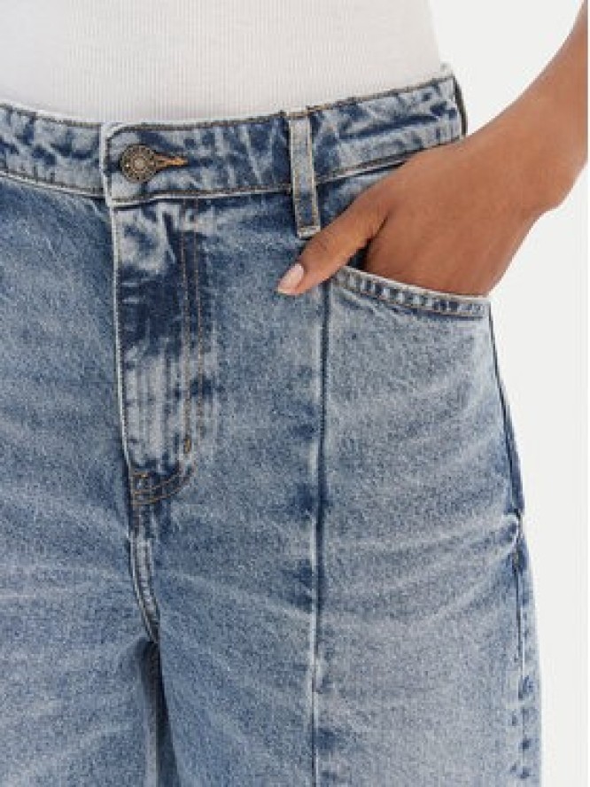 Guess Jeans Jeansy W6RA1H D5M4M Niebieski Wide Leg