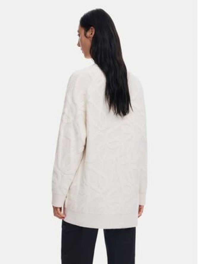 Desigual Kardigan Montreal 24WWJF12 Écru Loose Fit