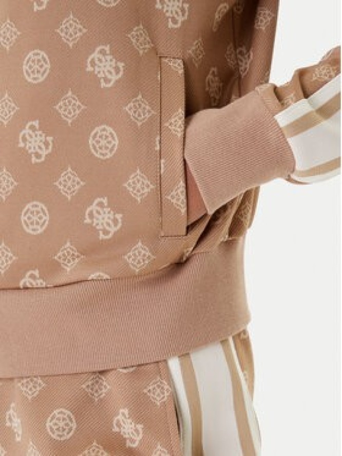 Guess Bluza V5YQ07 K0282 Brązowy Regular Fit