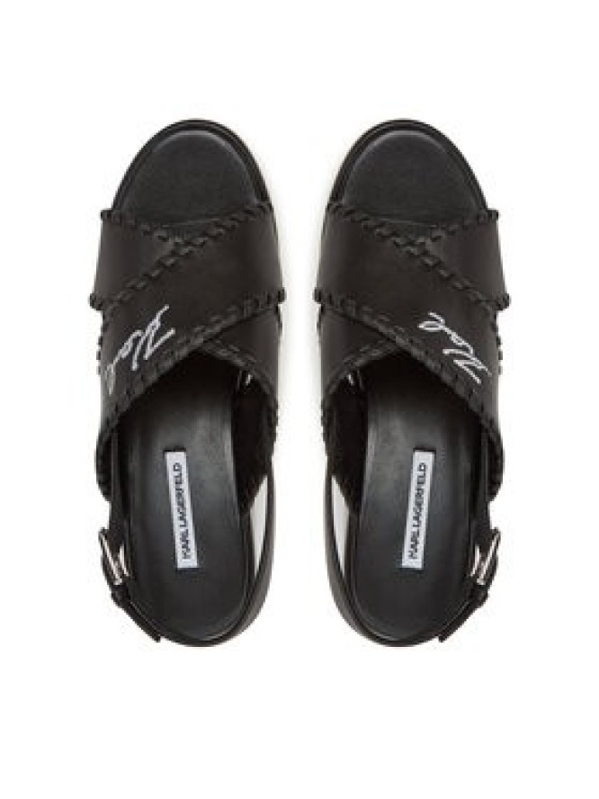 KARL LAGERFELD Sandały Wendy KL33372 Czarny